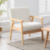 Bahamas 25" Beige Linen Fabric Chair
