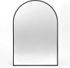 Wall Mirror 30"x20", Bathroom Mirror, Vanity Mirror, for Bathroom, Bedroom, Entryway, with Metal Frame, Modern & Contemporary Arch Top Wall Mirror (Bl