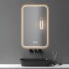 LED Bathroom Mirror 24"x 32", Stepless Dimmable Wall Mirrors with Anti-Fog, Shatter-Proof, Memory, 3 Colors Vanity Mirror(Horizontal/Vertical)