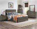 Contemporary Styling 1pc Dresser of 6x Drawers with Antique Bar Pulls Two-Tone Finish Wooden Bedroom Furniture