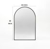 Wall Mirror 30"x20", Bathroom Mirror, Vanity Mirror, for Bathroom, Bedroom, Entryway, with Metal Frame, Modern & Contemporary Arch Top Wall Mirror (Bl