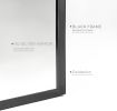 Wall Mirror 30"x20", Bathroom Mirror, Vanity Mirror, for Bathroom, Bedroom, Entryway, with Metal Frame, Modern & Contemporary Arch Top Wall Mirror (Bl