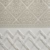 Cotton Printed Curtain Panel with Chenille detail and Lining