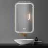 LED Bathroom Mirror 24"x 32", Stepless Dimmable Wall Mirrors with Anti-Fog, Shatter-Proof, Memory, 3 Colors Vanity Mirror(Horizontal/Vertical)