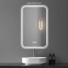 LED Bathroom Mirror 24"x 32", Stepless Dimmable Wall Mirrors with Anti-Fog, Shatter-Proof, Memory, 3 Colors Vanity Mirror(Horizontal/Vertical)