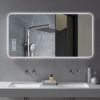 27.5x59.1inch Frameless with light bathroom mirror LED Anti-Fog Bathroom Mirrors Modern Dimmable Wall Mounted