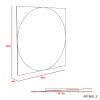 Mirror Mundip, With Sandblasting Borders, Square Shape