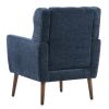 Modern Accent Chair,Chenille Arm Chairs for Living Room,Upholstered Mordern Armchair,Comfy Soft Padded Lounge Chair in Small Space, Bedroom, w/Pillow,