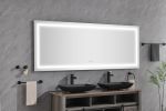 (ONLY FOR PICKUP)84*32 LED Lighted Bathroom Wall Mounted Mirror with High Lumen+Anti-Fog Separately Control  bedroom full-length mirror  bathroom led