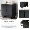 30" Bathroom vanity Set with Sink, Combo Cabinet, Bathroom Storage Cabinet, Solid Wood Frame