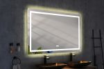 (ONLY FOR PICKUP) 60 in. W x 36 in. H Frameless LED Single Bathroom Vanity Mirror in Polished Crystal Bathroom Vanity LED Mirror with 3 Color Lights M